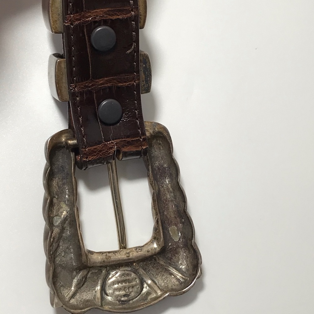 Flemings Sterling Genuine Alligator Leather Belt - Picture 7 of 8